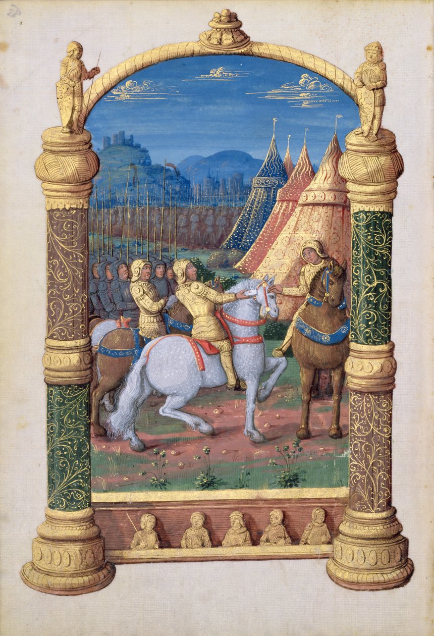 Ms Lat. Q.v.I.126 f.63v Dávid és Absalom háborúban a koronáért, Louis d