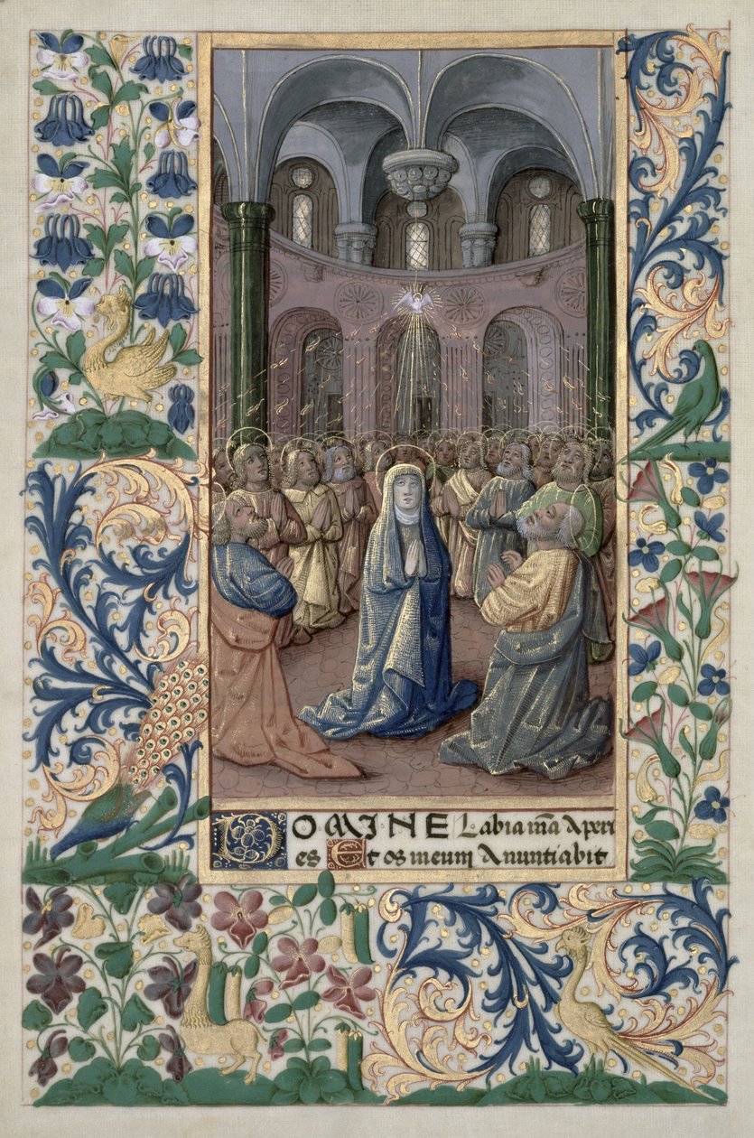 Ms Lat. Q.v.I.126 f.86v Pünkösd, Louis d