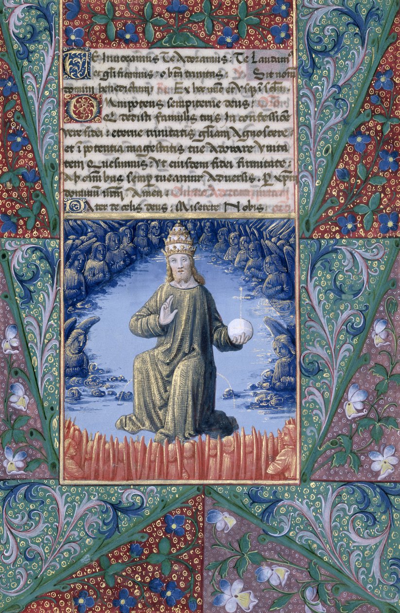 Ms Lat. Q.v.I.126 f.89 Christ in Majesty, Louis d