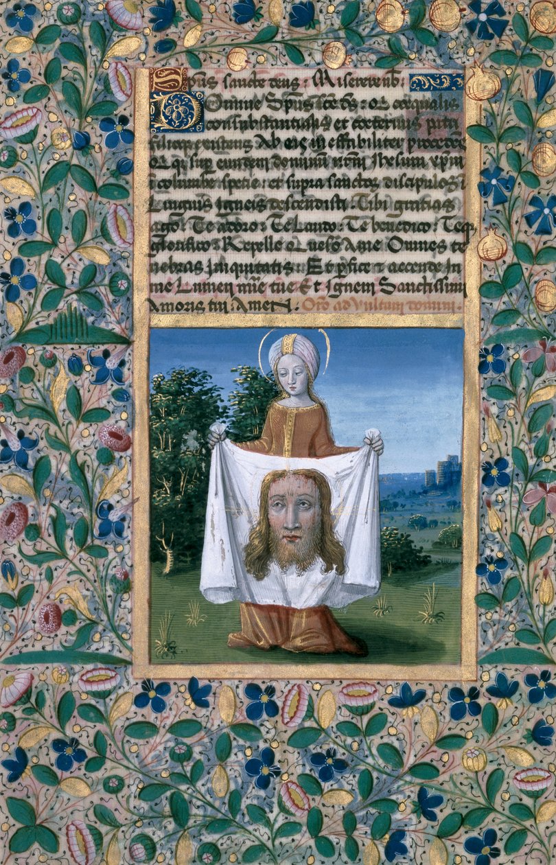 Ms Lat. Q.v.I.126 f.90v St. Veronica, Louis d