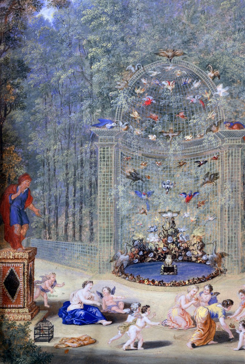 „Bejárat a Versailles-i labirintusba”, 1693 alkotó: Jean Cotelle the younger