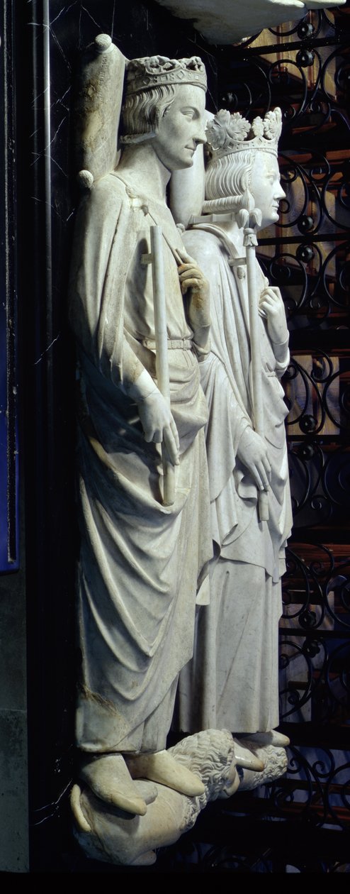 III. Fülöp (1245-85) Merész és IV. Fülöp (1268-1314) a Vásár (márvány) alkotó: Jean D