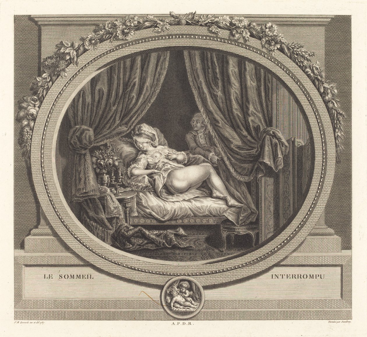 A megszakított alvás alkotó: Jean Dambrun after François Marie Isidore Queverdo