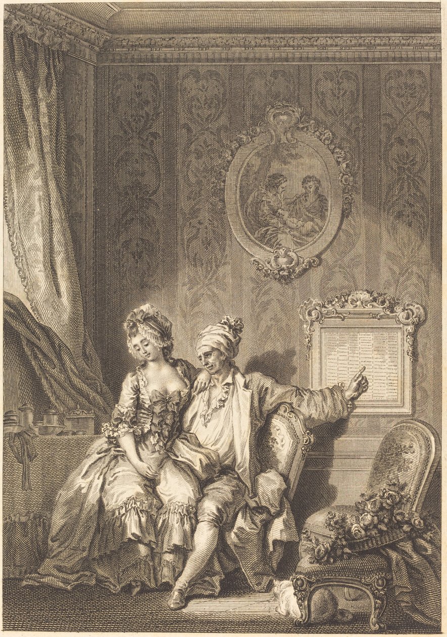 A Vieillardok naptára alkotó: Jean Dambrun after Jean Honoré Fragonard
