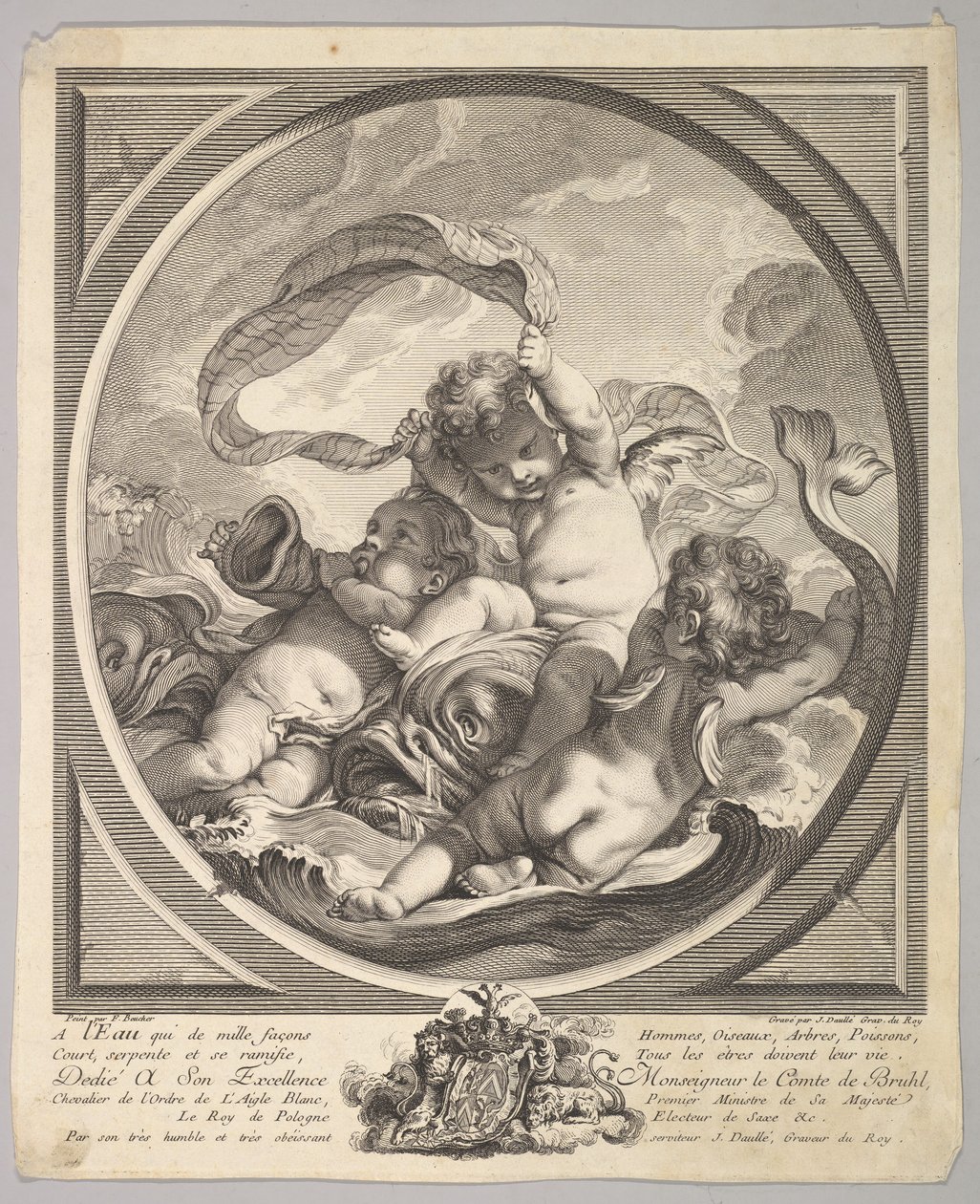 Víz, kb. 1748. alkotó: Jean Daullé