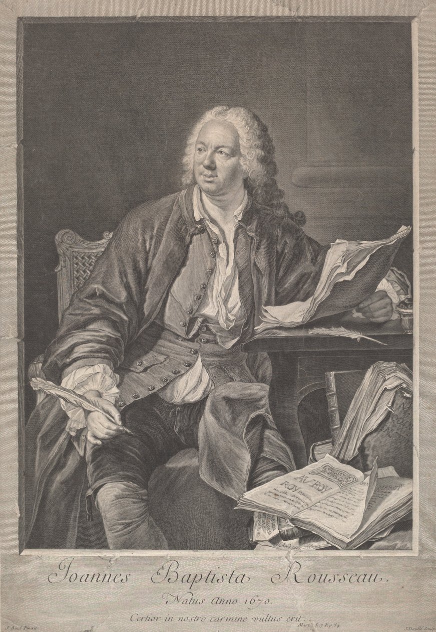 Jean Baptiste Rousseau alkotó: Jean Daullé, after Jacques Andre Joseph Camelot Aved