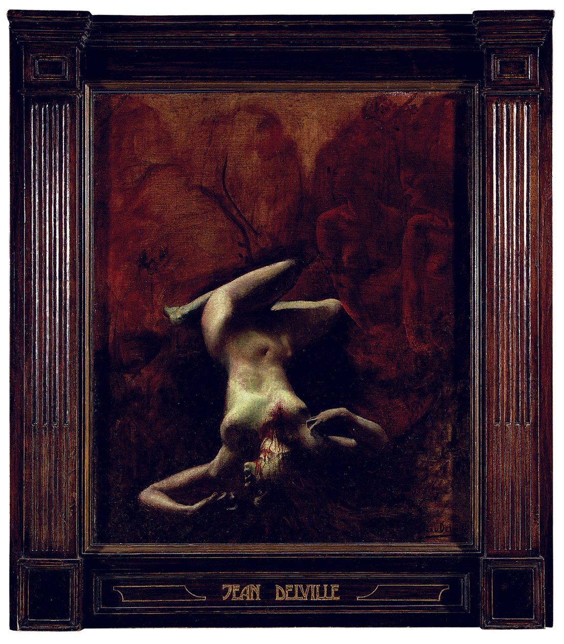 Le Crime (olaj, vászon) alkotó: Jean Delville