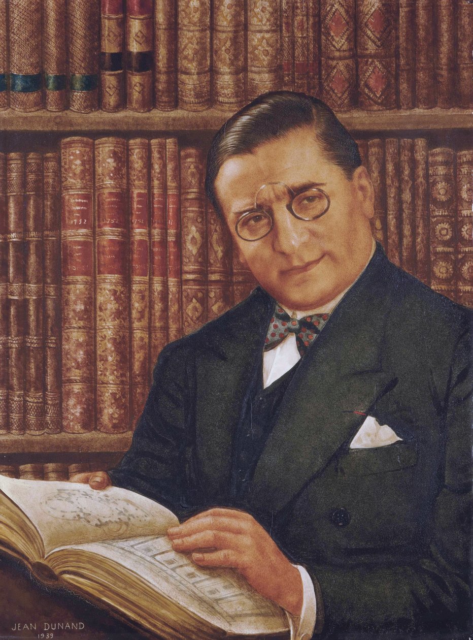 Armand Albert Rateau a könyvtárában, Jean Dunand (1877-1942) alkotó: Jean Dunand