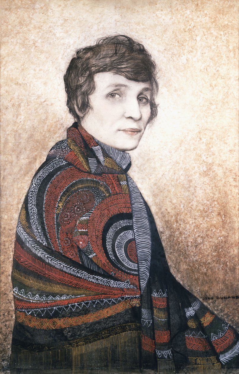 Louise Boulanger portréja alkotó: Jean Dunand