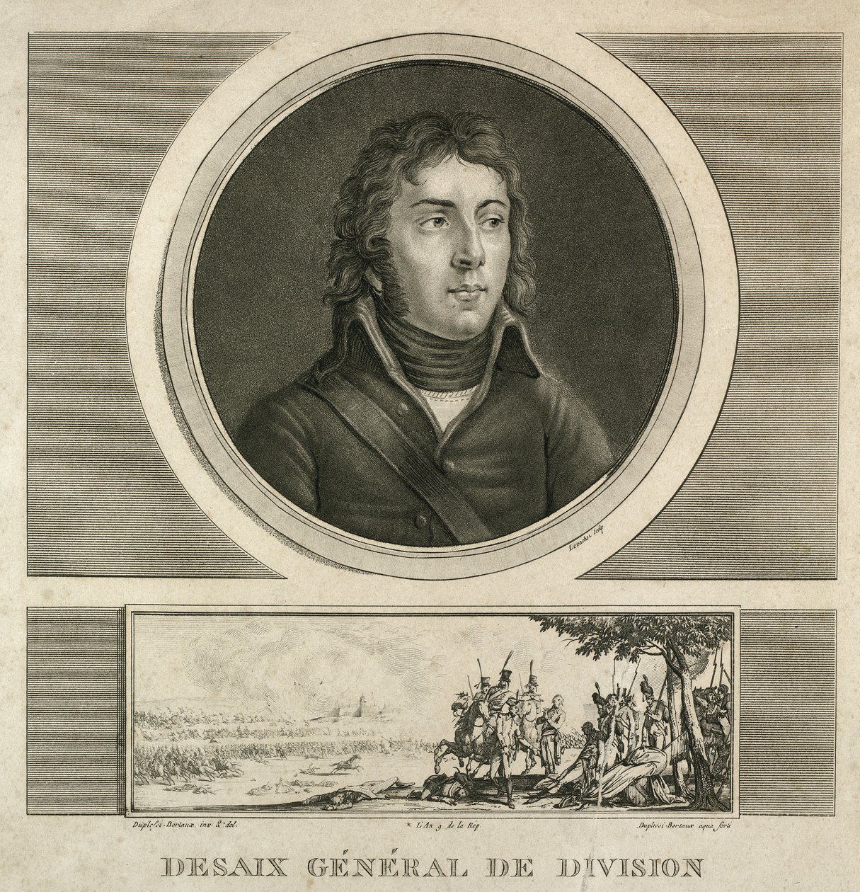 Louis Charles Antoine Desaix tábornok portréja (1800 körül - 1815 0.38 x 0.24) alkotó: Jean Duplessi Bertaux