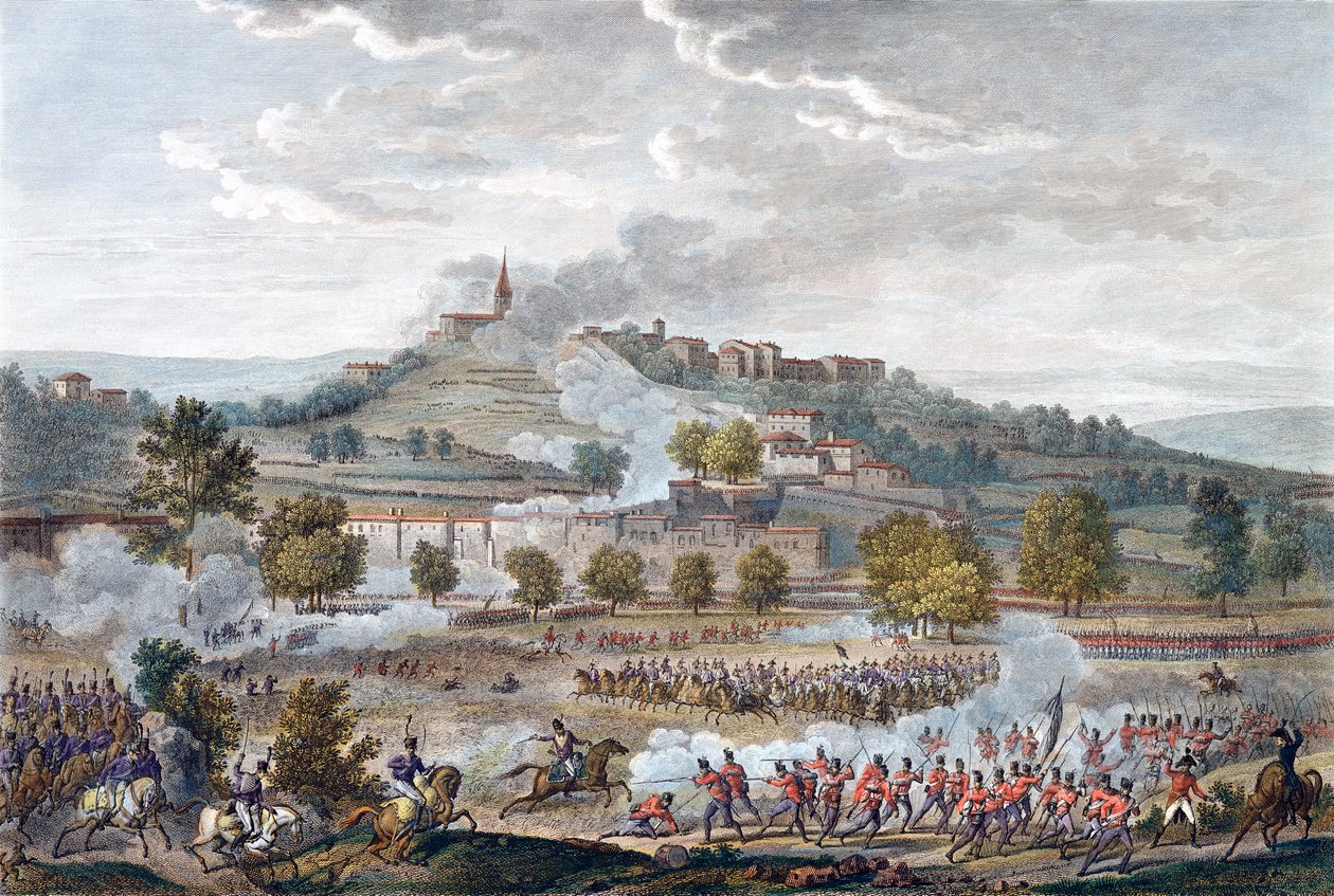 Montebello és Casteggio csata, Olaszország, Prairal 20., 8. év 1800. június 9. alkotó: Jean Duplessis Bertaux