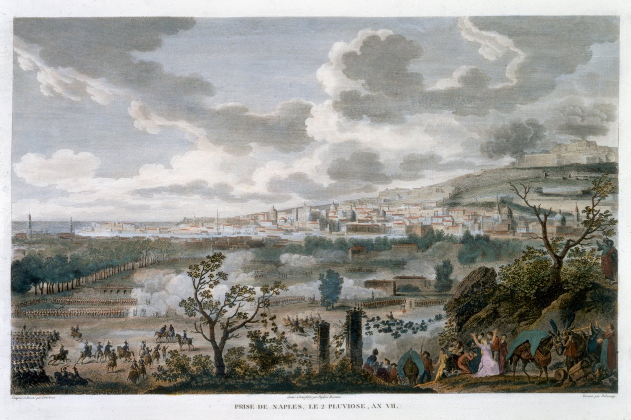 "Nápoly elfoglalása, 2 Pluviose, 7. év" 1799. január 23. alkotó: Jean Duplessis Bertaux