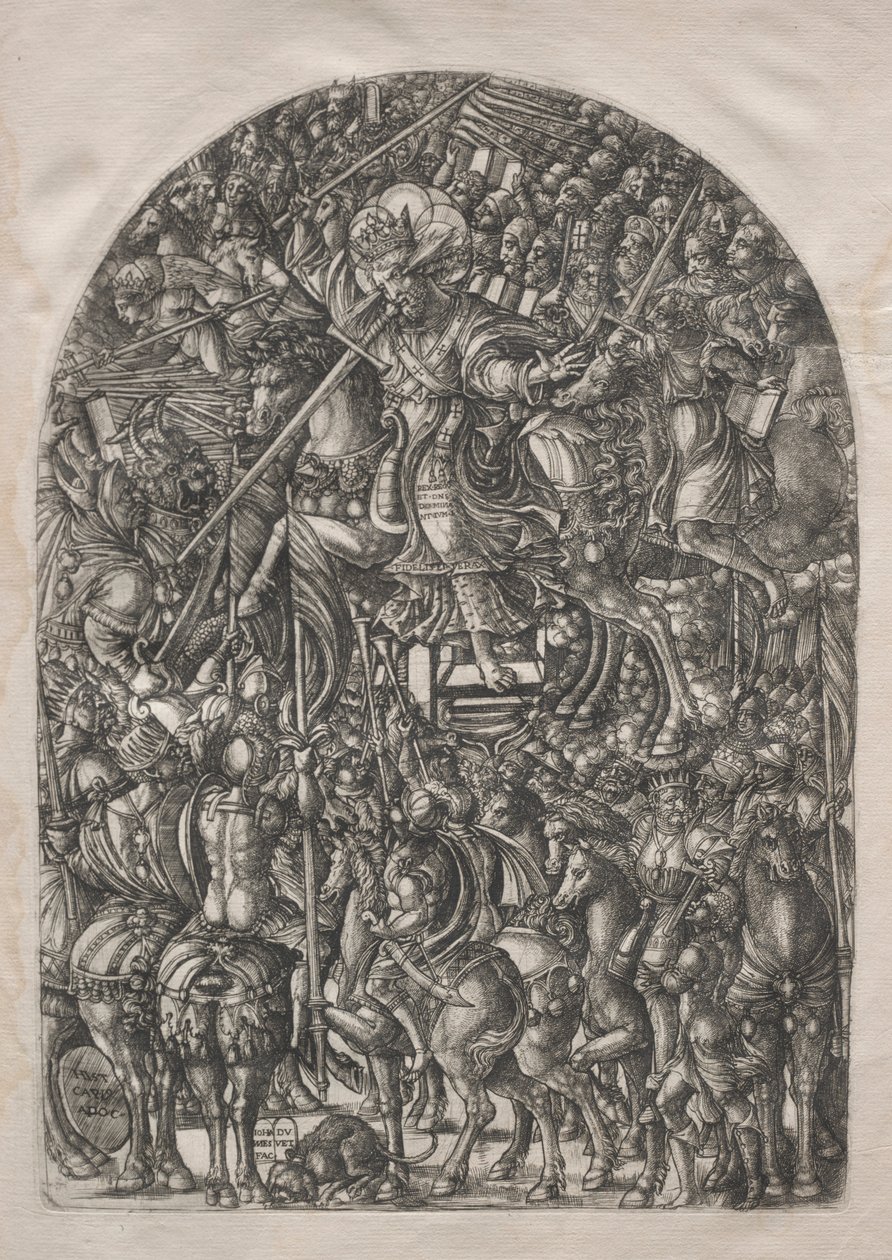 Az Apokalipszis: Krisztus fehér lovon, 1546-1556. alkotó: Jean Duvet