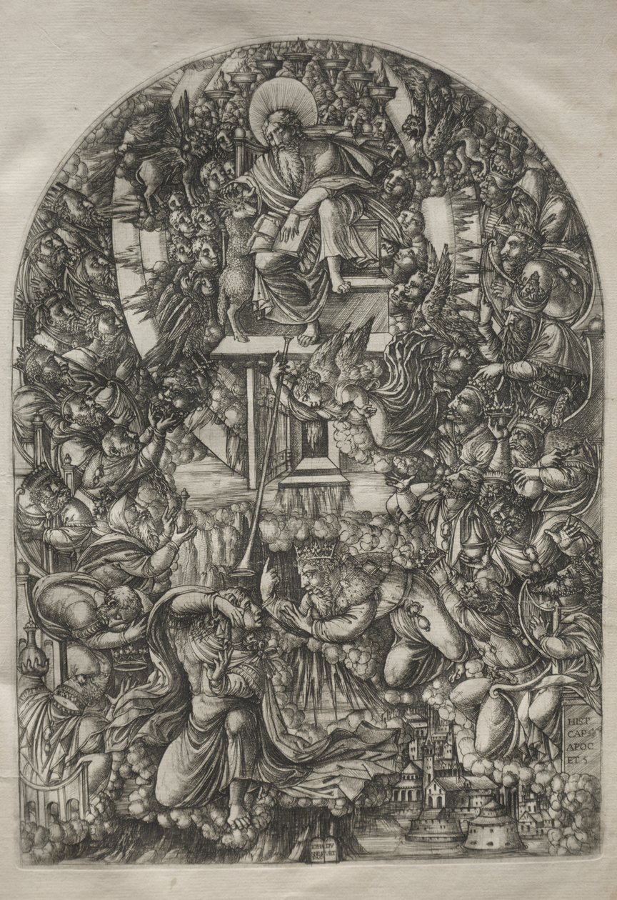 Az Apokalipszis: Mennybe idézett Szent János, 1546-1556. alkotó: Jean Duvet