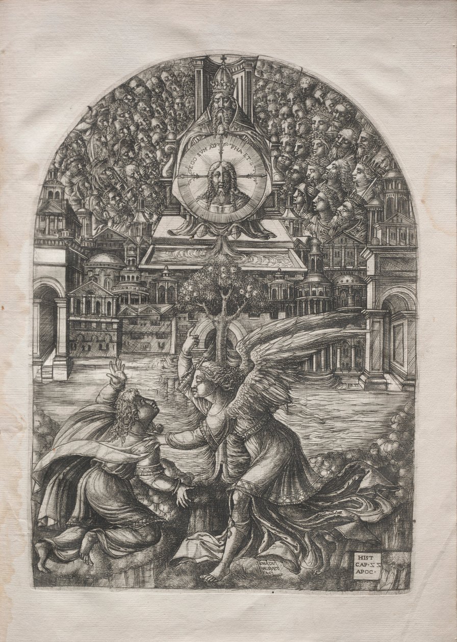 Az Apokalipszis: Az angyal megmutatja Szent Jánost, az élő víz forrását, 1546-1556. alkotó: Jean Duvet