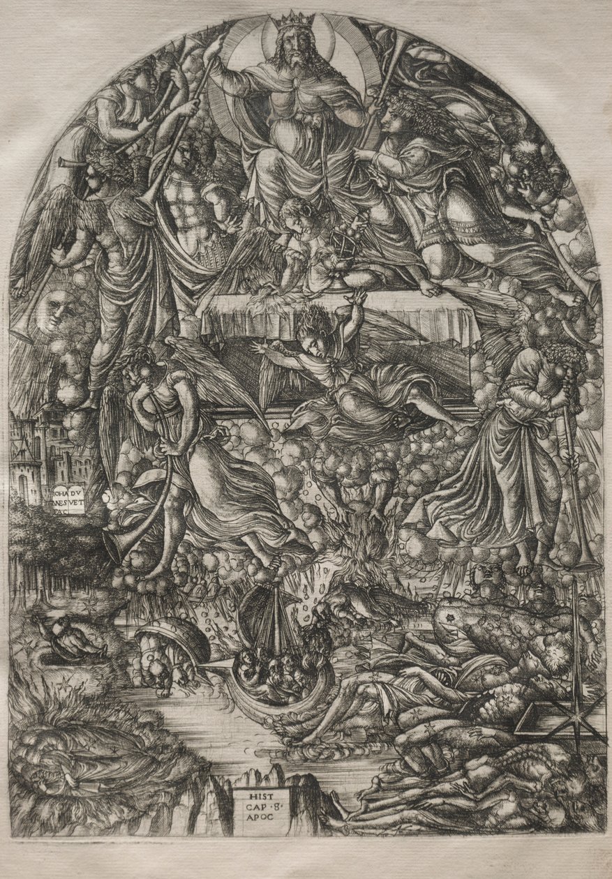 Az Apokalipszis: A hetedik pecsét felnyitása, 1546-1556. alkotó: Jean Duvet