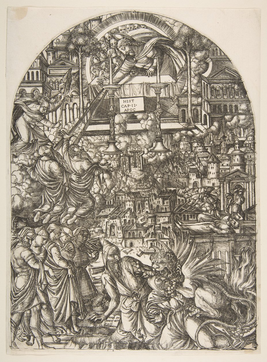 The Measurement of the Temple, from the Apocalypse.n.d. alkotó: Jean Duvet