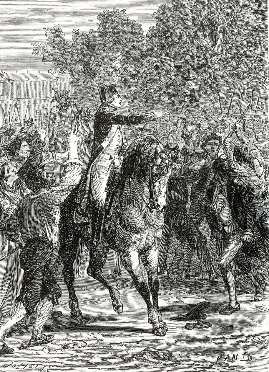 Lafayette tábornok, francia forradalom alkotó: Jean Edouard (1824-99) Dargent