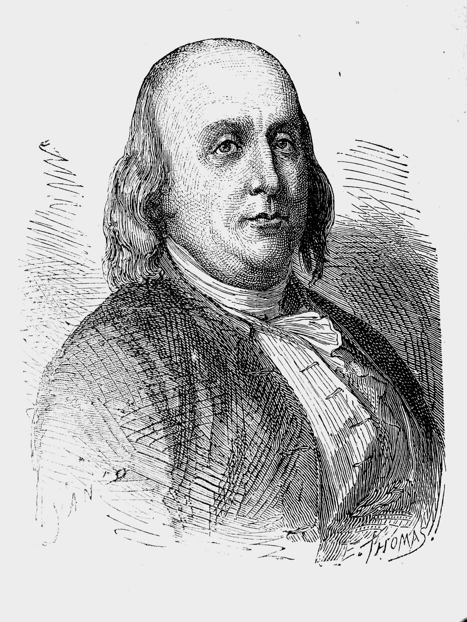 Benjamin Franklin alkotó: Jean Edouard Dargent