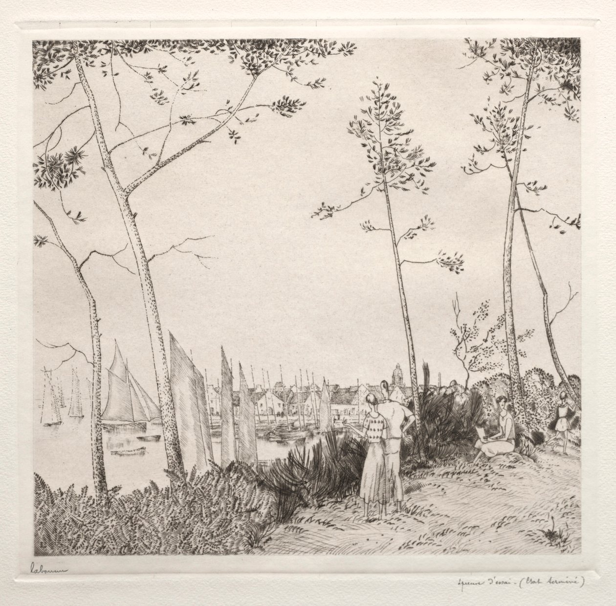A kikötői sétány alkotó: Jean Emile Laboureur