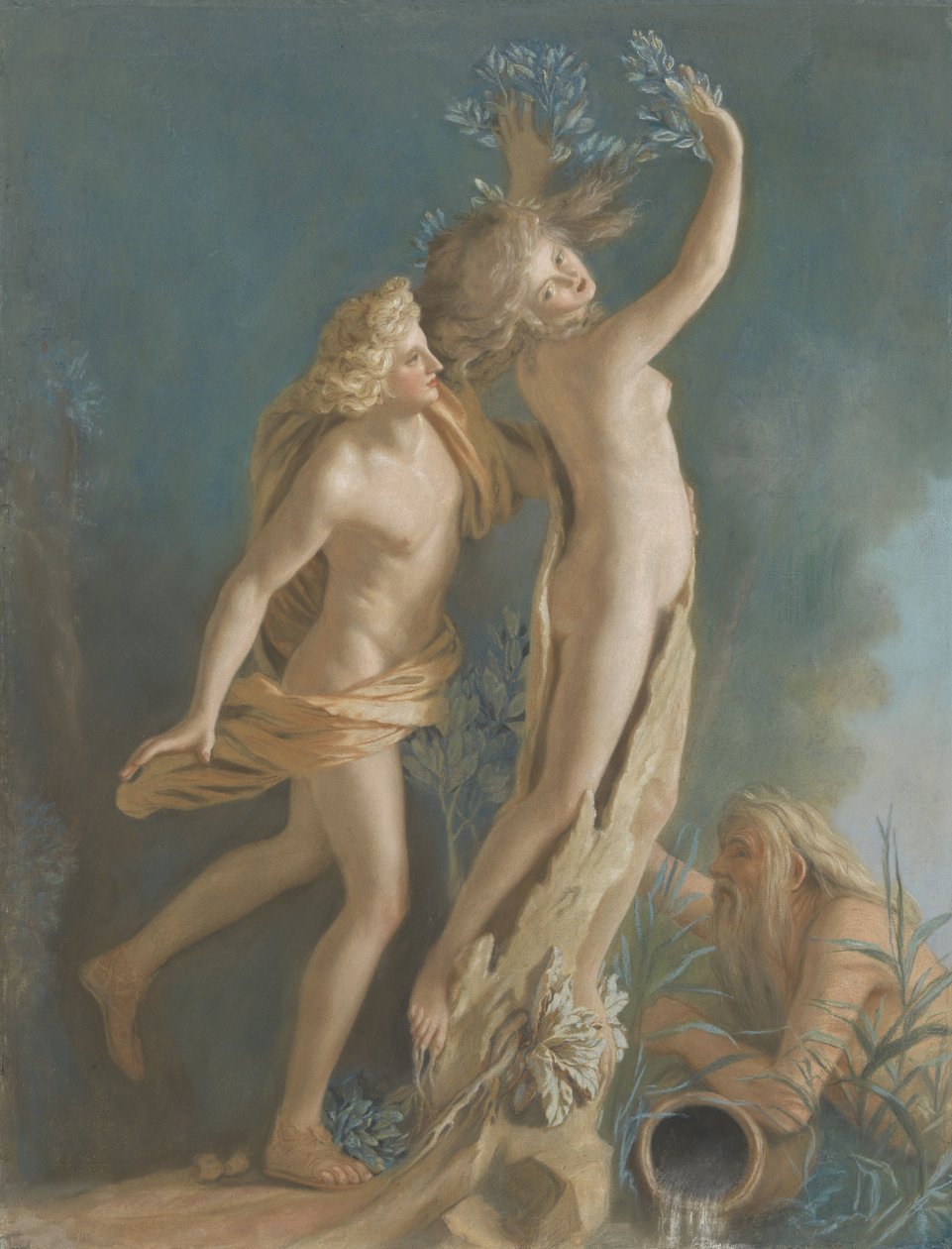 Apollo és Daphne, Lorenzo Bernini Márványcsoportja után a Galleria Borghese-ben, Rómában Apollo és Daphne, Lorenzo Bernini Márványcsoportja után a Galleria Borghese-ben, Rómában alkotó: Jean Étienne Liotard