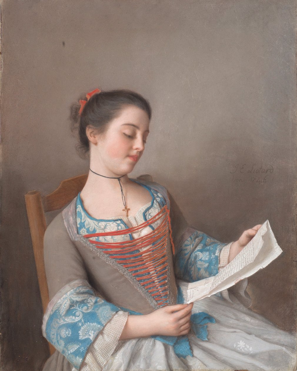 Olasz: La bella lectora
Francia: La liseuse alkotó: Jean Étienne Liotard