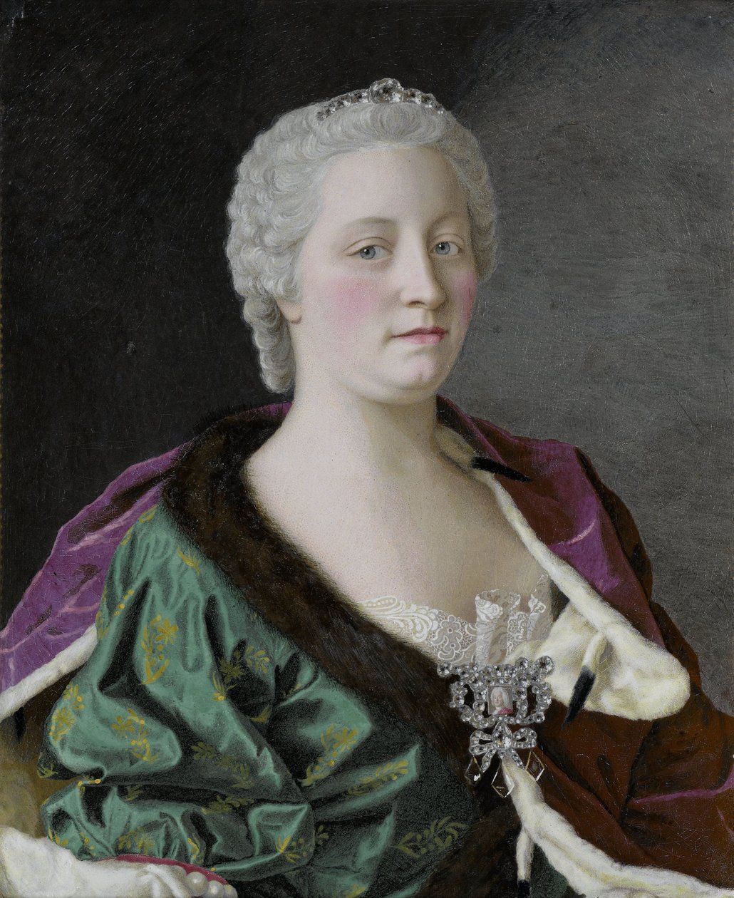 Mária Terézia, Ausztria főhercegnője, Magyarország és Csehország királynője és Szent Római császárné Ausztriai Mária Terézia (1717-80), Ausztria főhercegnője, Magyarország és Csehország királynője, római-német császárné alkotó: Jean Étienne Liotard