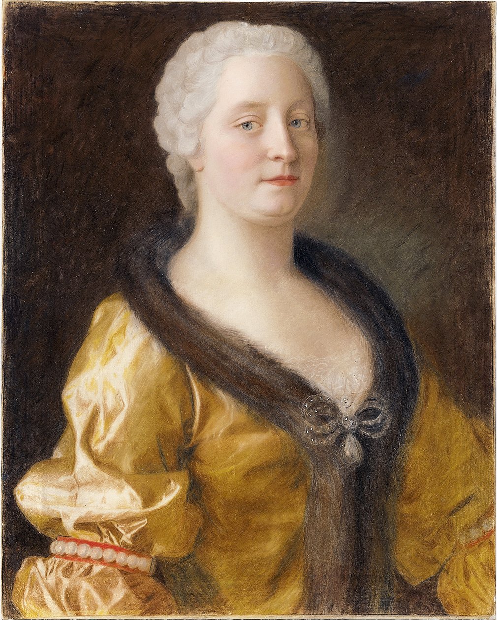 Mária Terézia osztrák császárné portréja alkotó: Jean Étienne Liotard