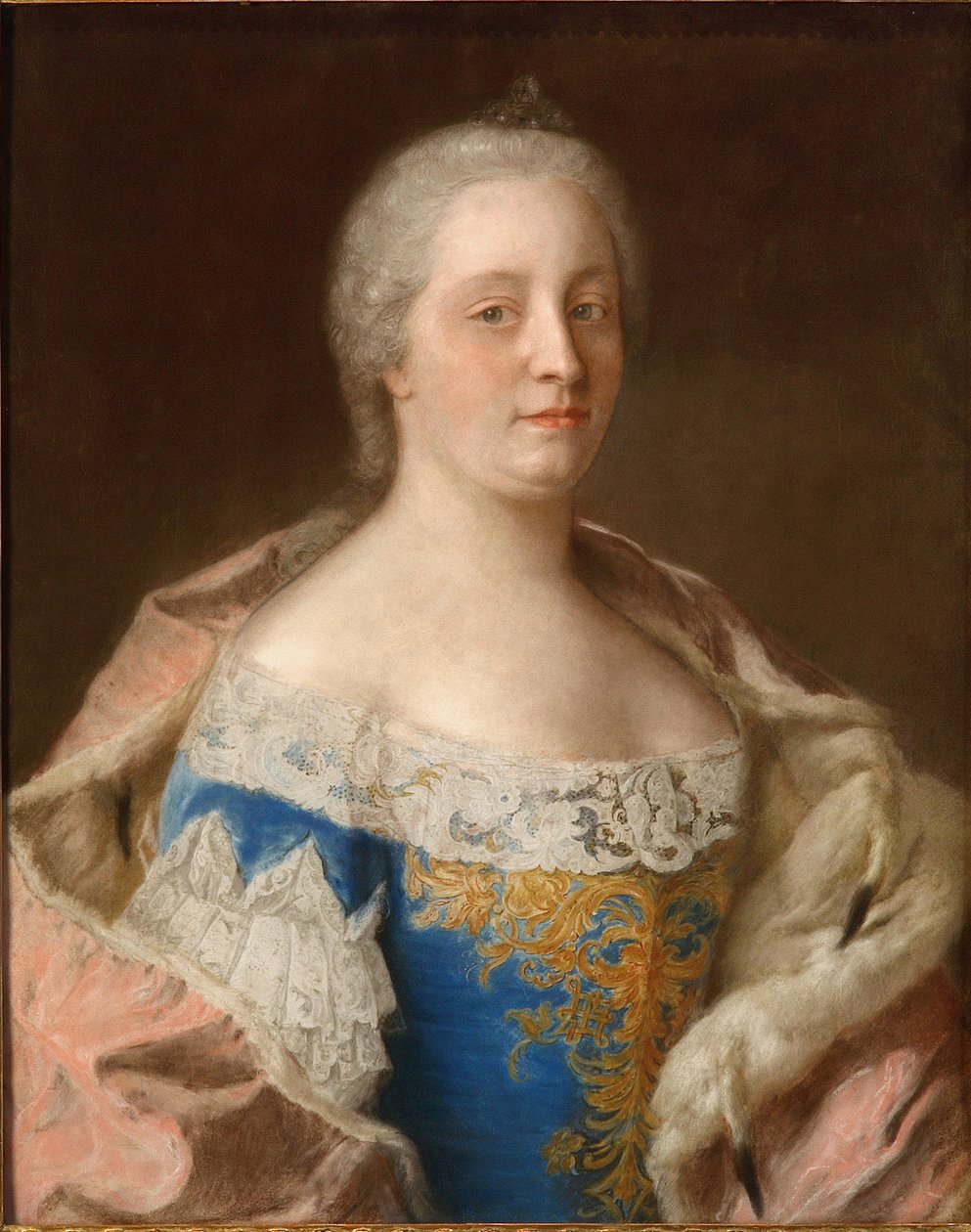 Mária Terézia osztrák császárné portréja 1717-1780, 1744 körül. alkotó: Jean Étienne Liotard