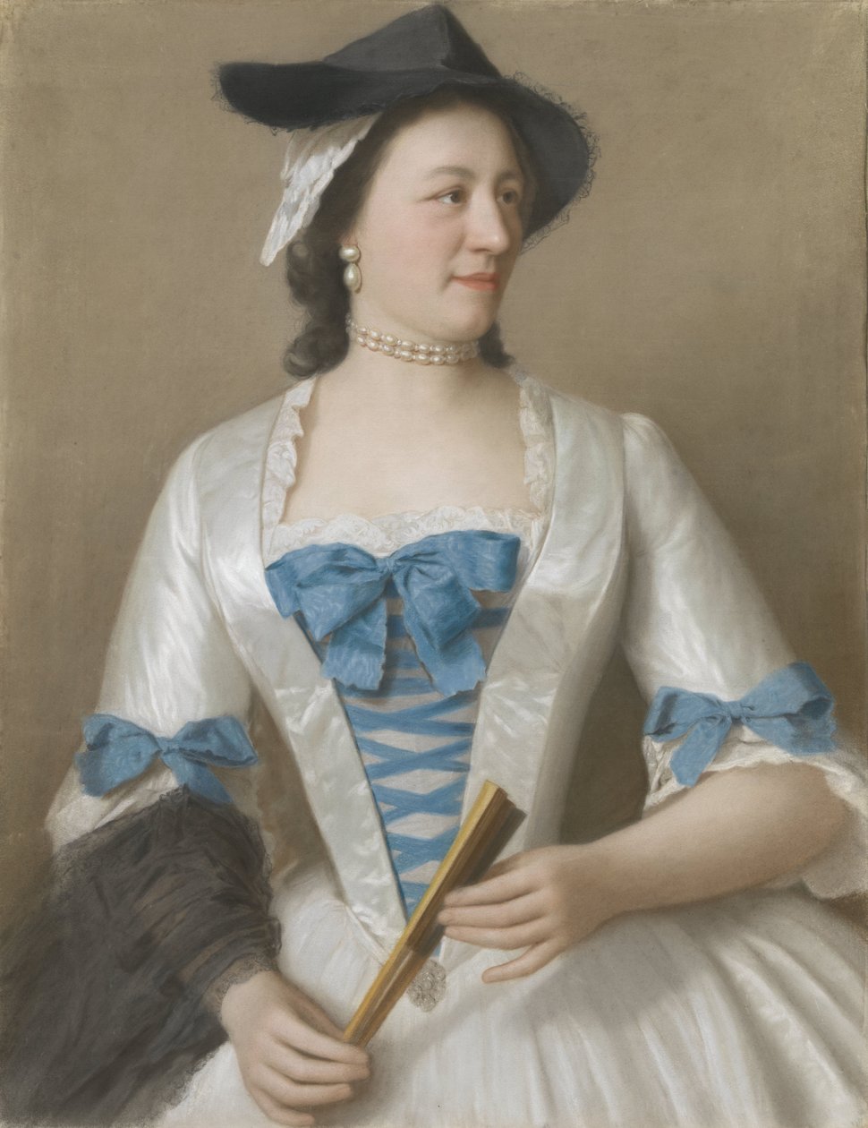 Jeanne-Elisabeth Sellon, Lady Tyrell portréja Jeanne-Elisabeth Sellon (1705-1749), Lady Tyrell, Sir Charles Tyrell echtgenote, 7de Baronet van Thornton (Buckinghamshire) alkotó: Jean Étienne Liotard
