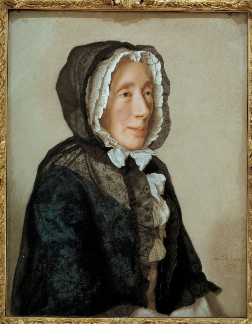 Mrs. Tronchin portréja. Jean Etienne Liotard (1702-1789) festménye Ec. Kövesse. alkotó: Jean Étienne Liotard