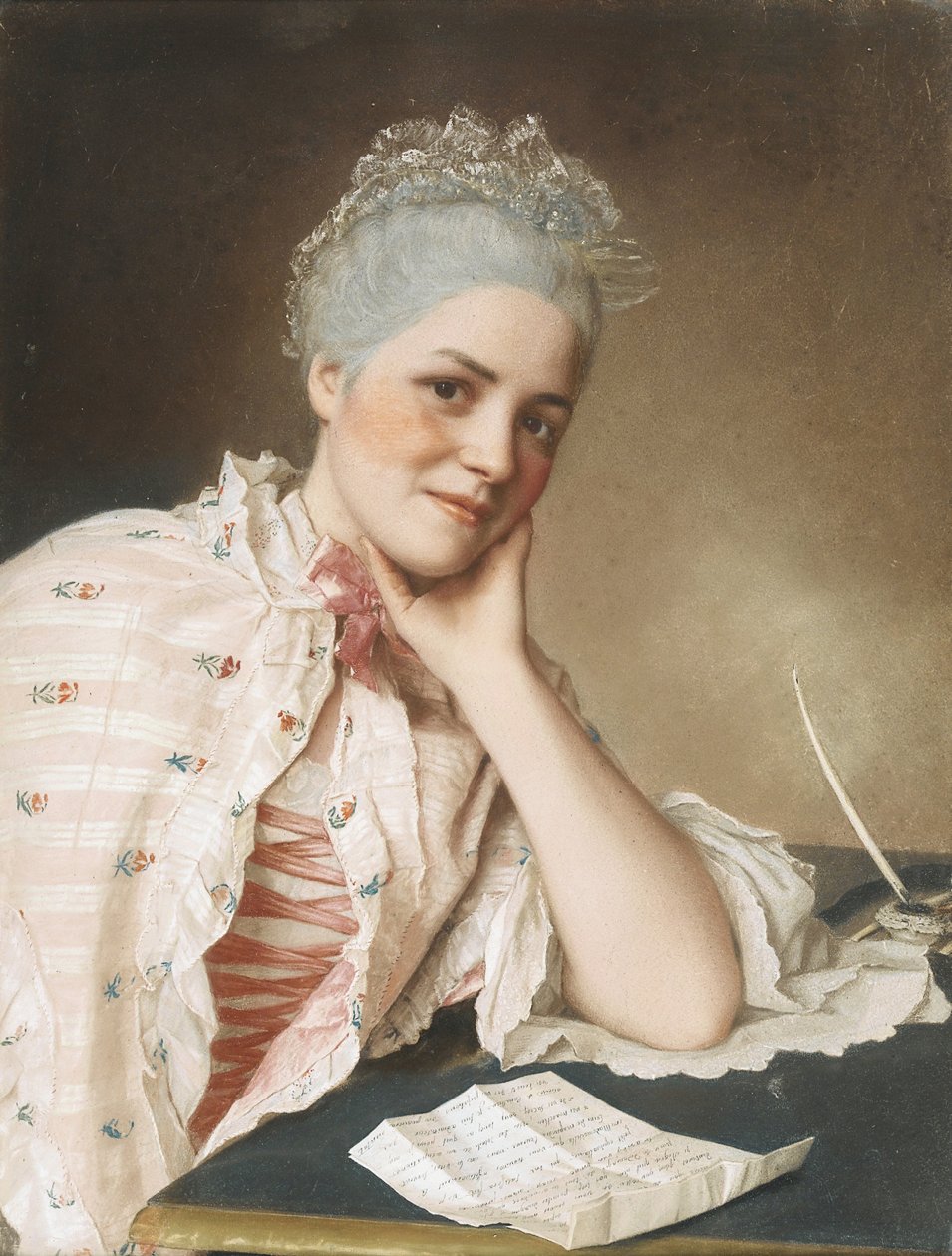 Mademoiselle Louise Jacquet énekesnő portréja, c. 1750 alkotó: Jean Étienne Liotard