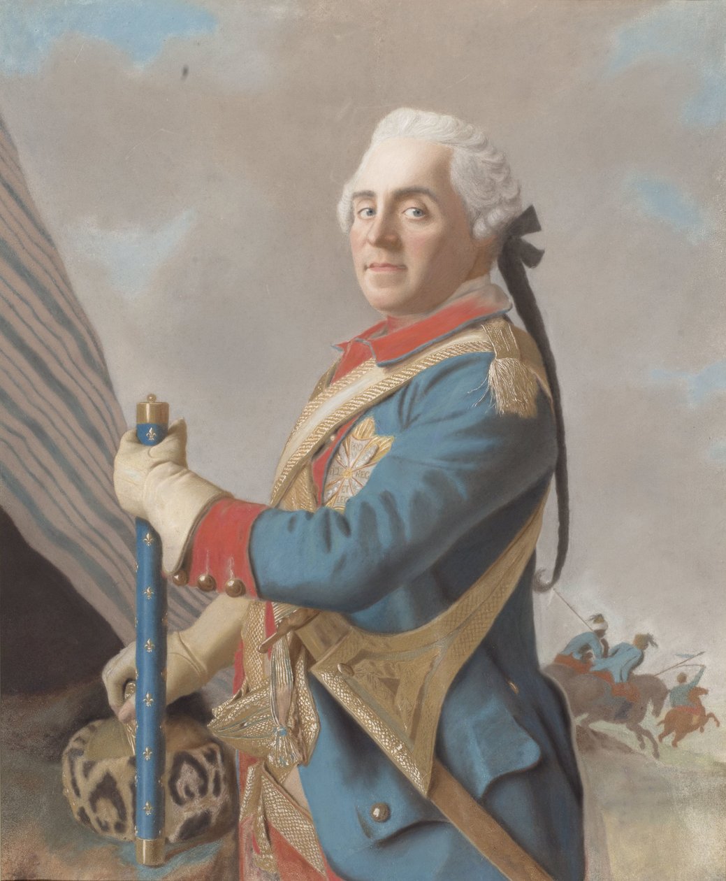 Moritz, Szászország grófjának portréja alkotó: Jean Étienne Liotard