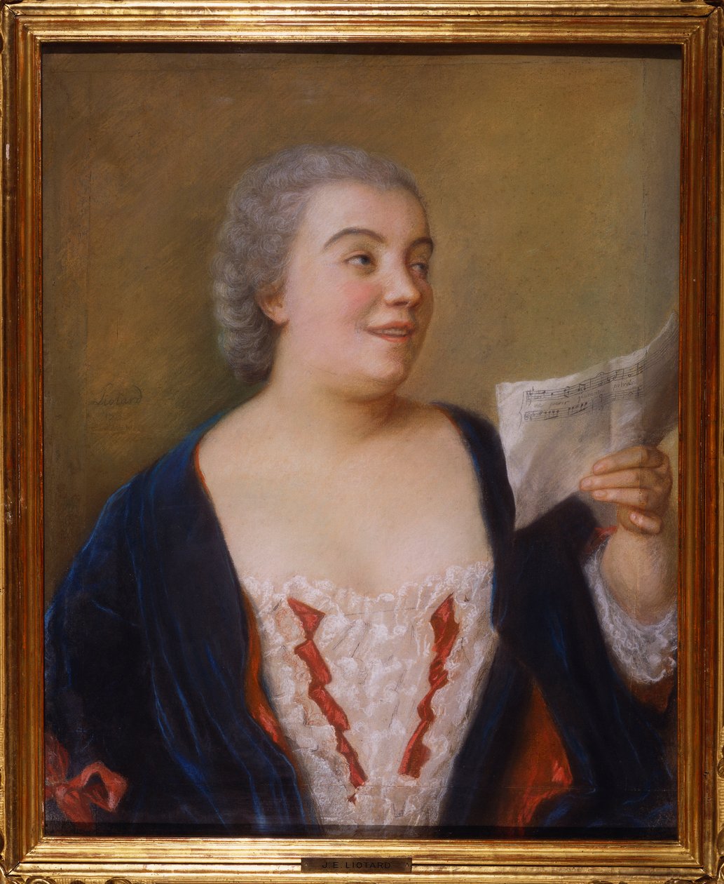 Az énekes, 1736 alkotó: Jean-Étienne Liotard