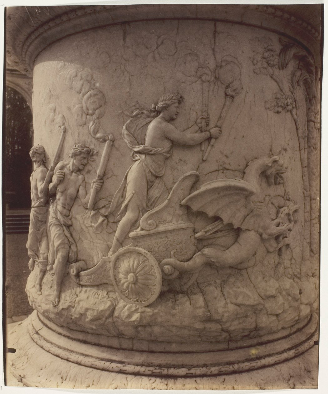 Versailles, Proserpine elrablása Plútó által, Girardon, (részlet) alkotó: Jean Eugène Auguste Atget