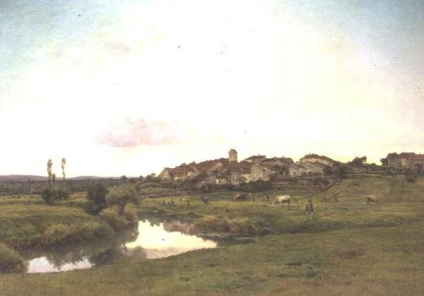A Saone Lironcourtban, Vogézek alkotó: Jean F. Monchablon