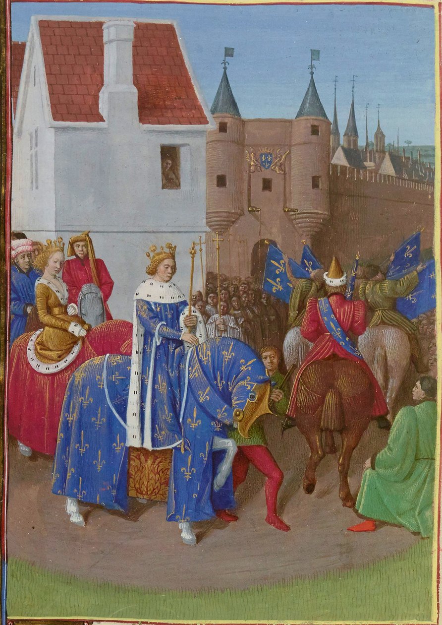 II. János belépése a Jóisten alkotó: Jean Fouquet