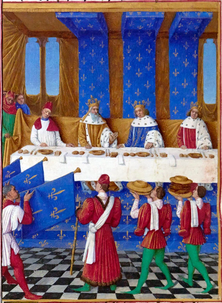 Francia: V. Károly bölcs bankettje alkotó: Jean Fouquet