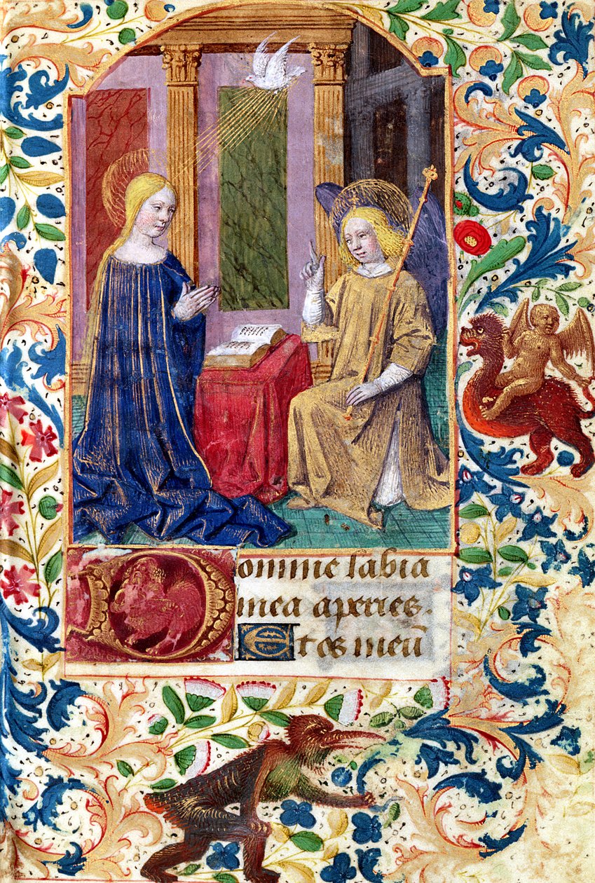 Ms Latin 13305 fol.15 Az Angyali üdvözlet, a 