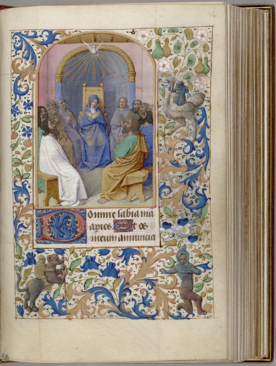 Pünkösdi Órakönyv, 1450-1499 alkotó: Jean Fouquet