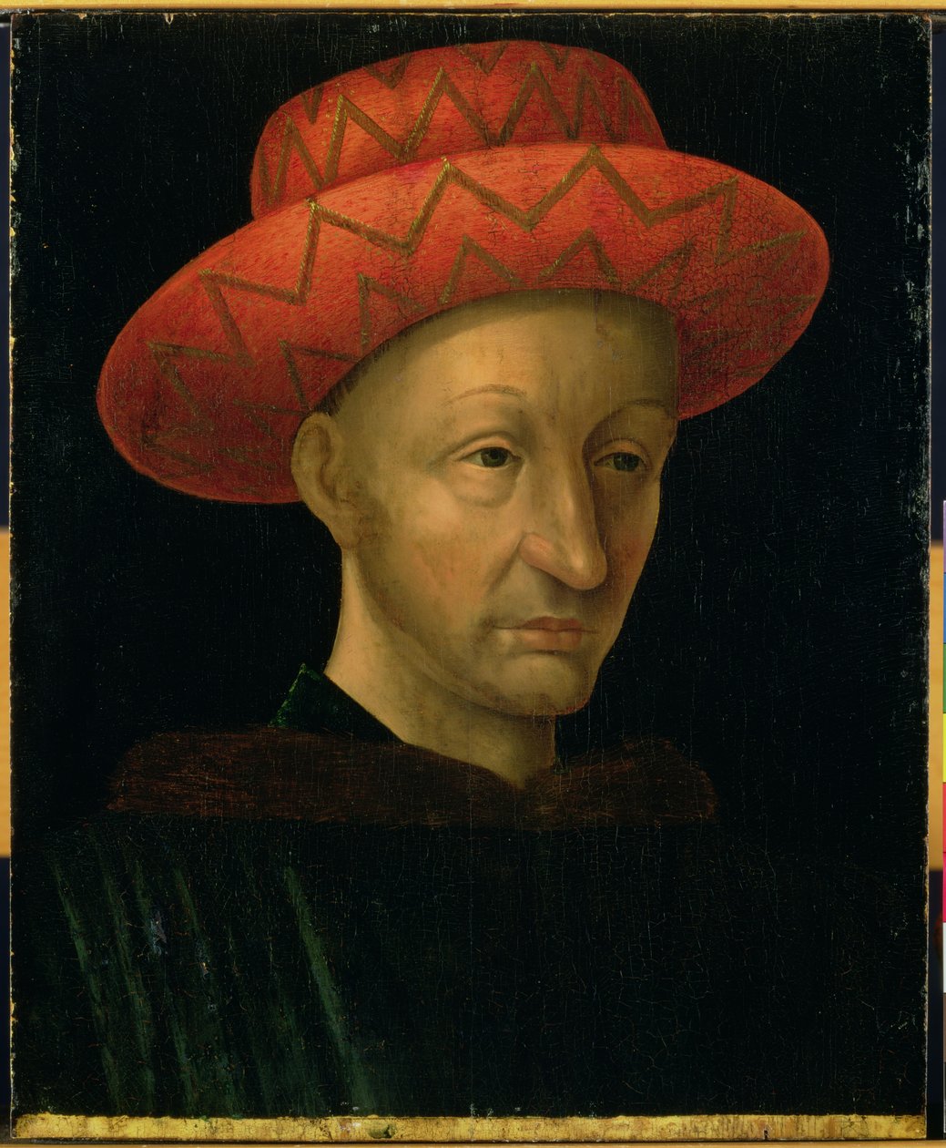 VII. Károly portréja (1403-61) alkotó: Jean Fouquet