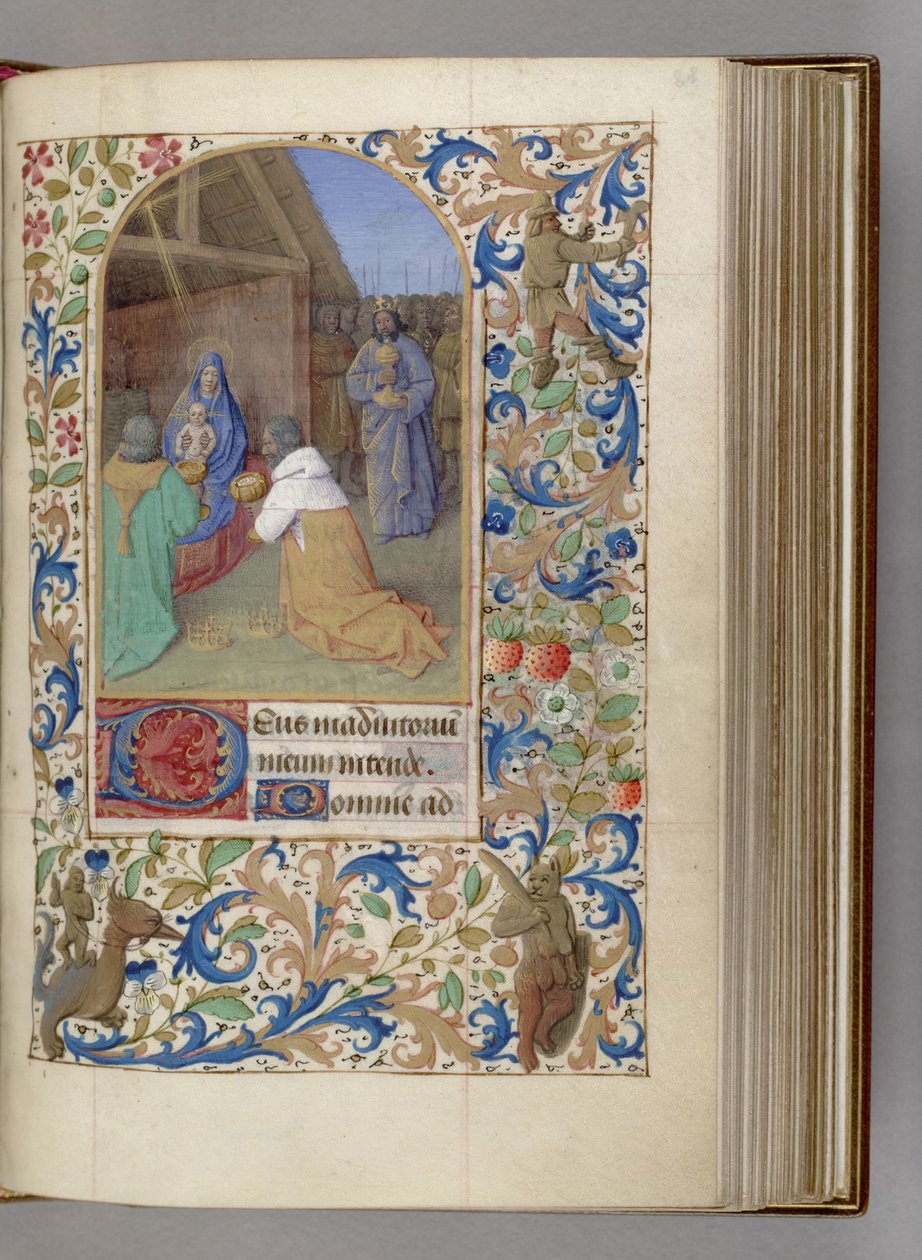 A Mágusok imádata Órakönyv, 1450-1499 alkotó: Jean Fouquet