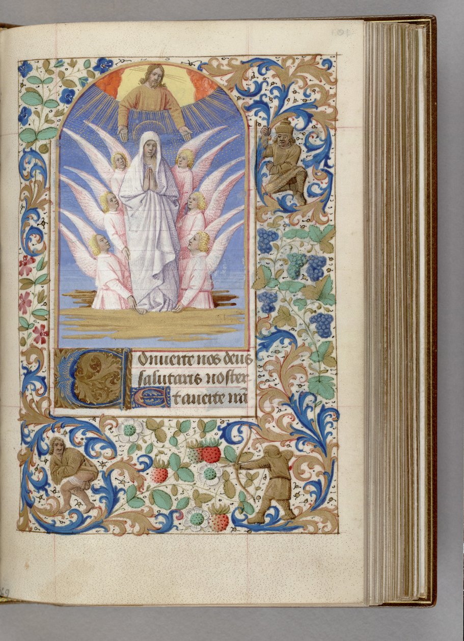 A Szűz Mennybemenetele Órakönyv, 1450-1499 alkotó: Jean Fouquet