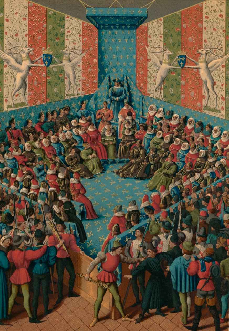 Ítélet II. Alenconi Jánosról, 15. század alkotó: Jean Fouquet