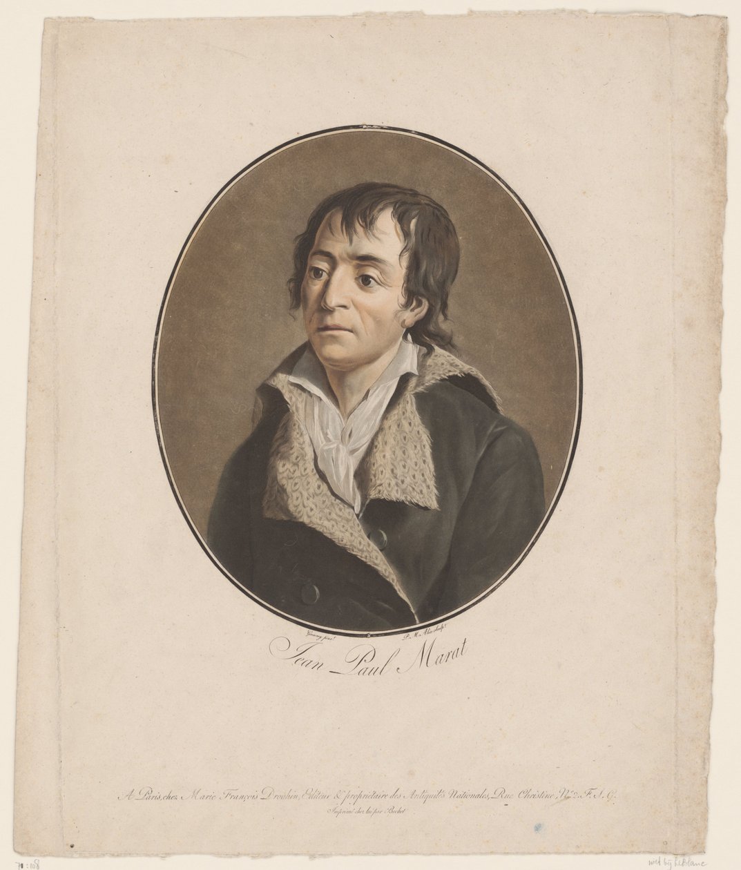 Jean Paul Marat portréja alkotó: Jean Francois (after) Garnerey
