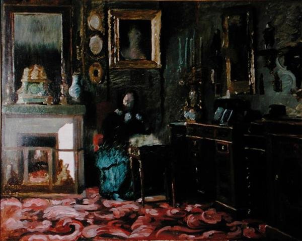 Madame Hanska szalonja (1801-82), rue Fortuner alkotó: Jean Francois (after) Gigoux