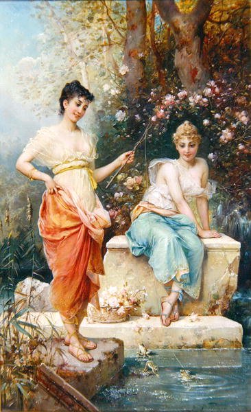 Békák (olaj, panel) alkotó: Jean Francois Armand Felix Bernard