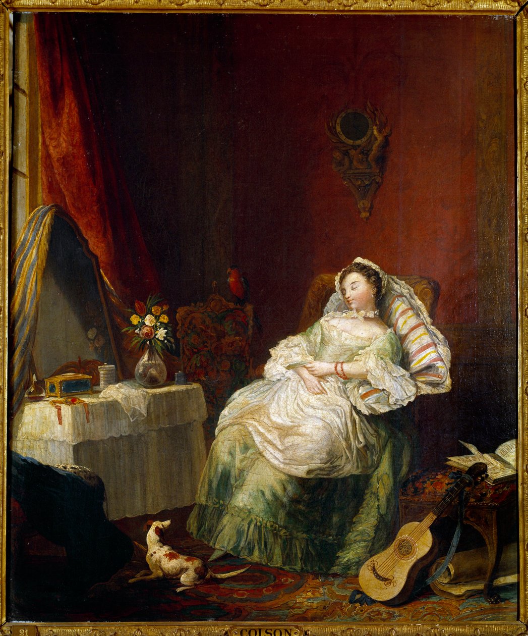 Jean Francois Colson (1733-1803) jó új festménye XVIII. alkotó: Jean Francois Colson