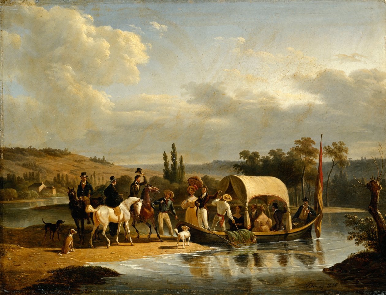 Az indulás, 1836 alkotó: Jean Francois Demay