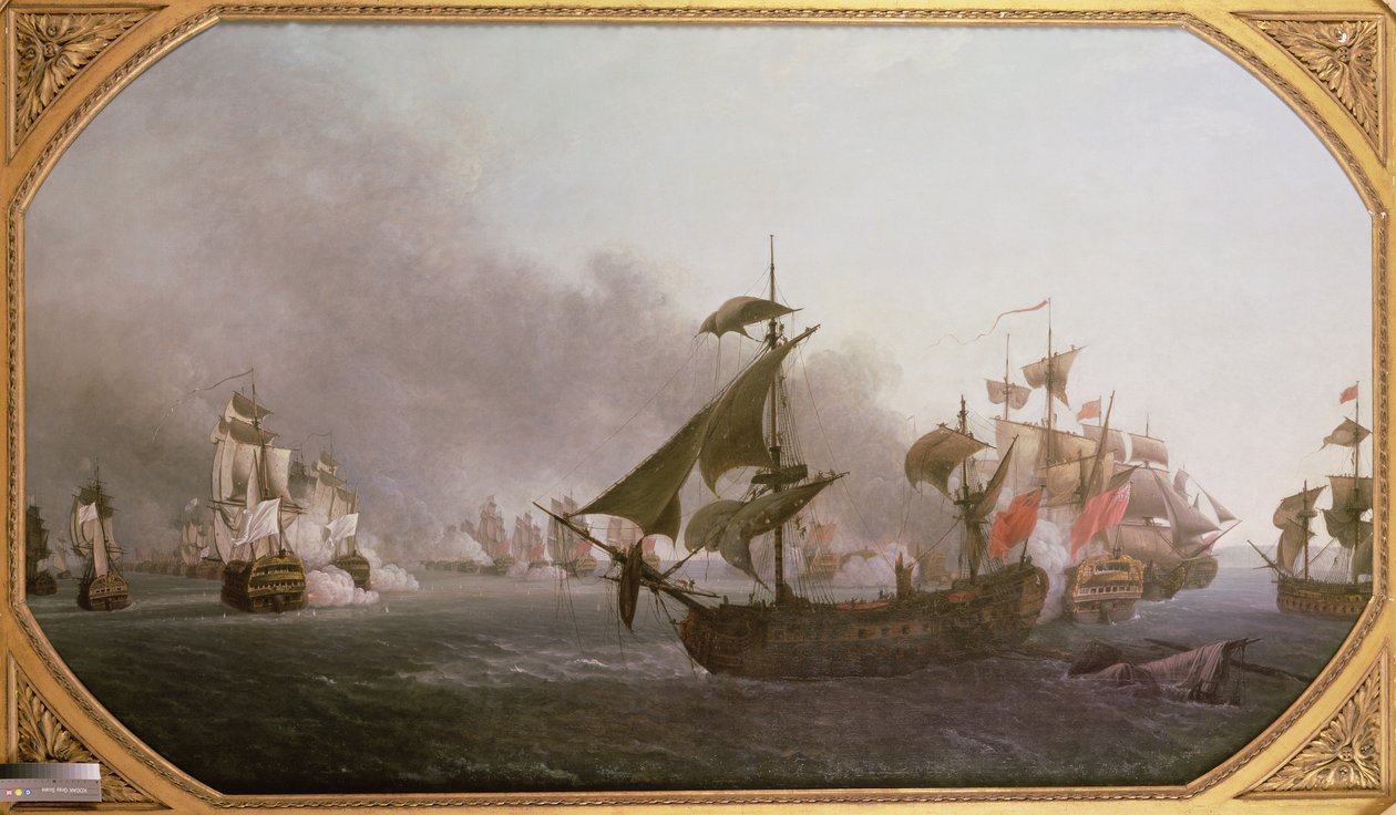 Tengerészeti harc Grenada szigeténél, 1779. július 6., 1788 alkotó: Jean Francois Hue